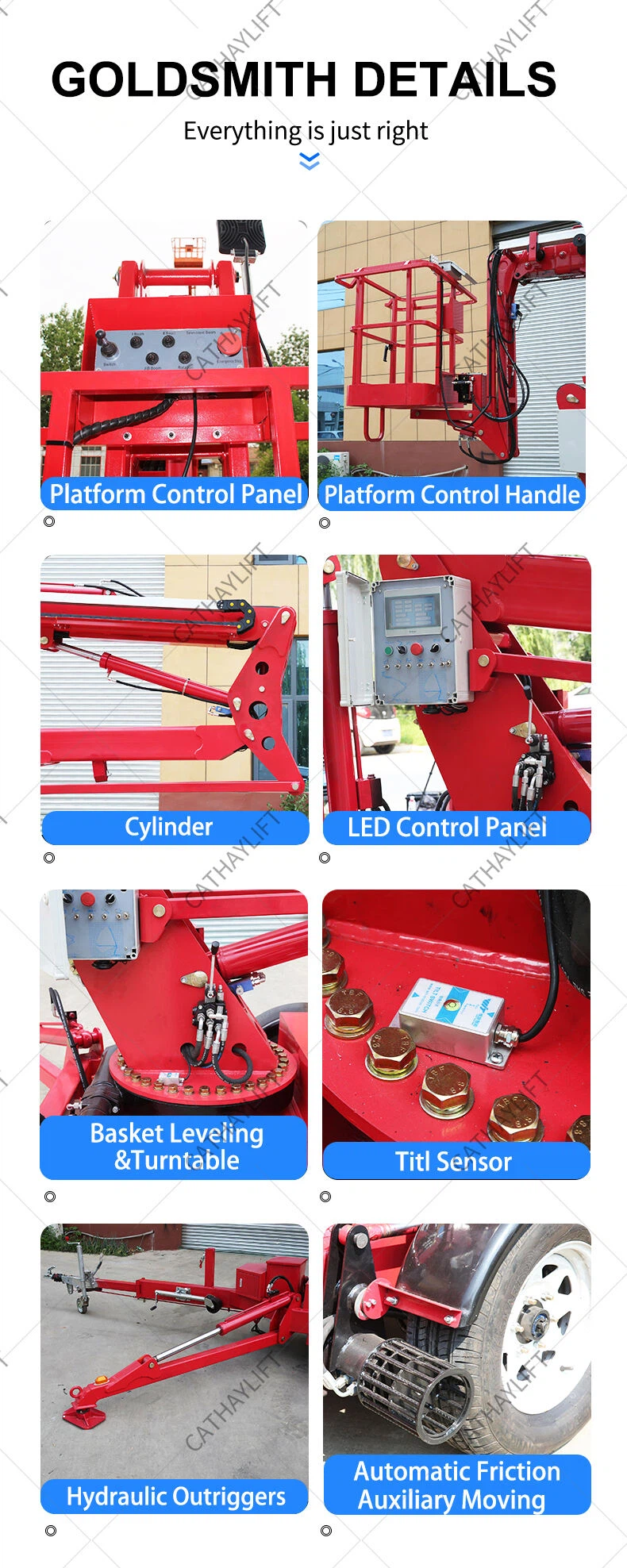 Tow behind boom lift-Shandong Cathay Machinery Co Ltd 3