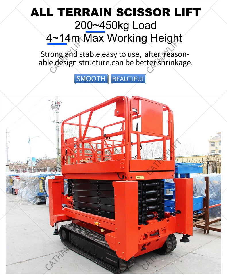 Cathaylift track cralwer all terrain scissor lift-Shandong Cathay Machinery Co Ltd 3