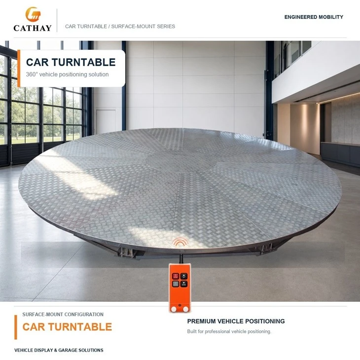 360 Degree Electric Car Turntable, Parking Garage Rotating Platform factory