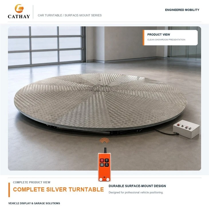 360 Degree Electric Car Turntable, Parking Garage Rotating Platform best