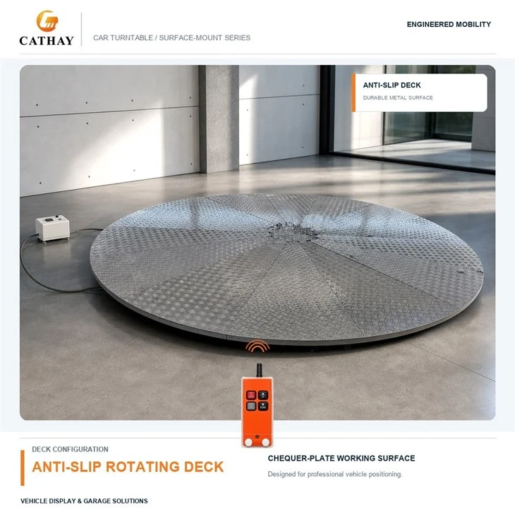360 Degree Electric Car Turntable, Parking Garage Rotating Platform manufacturers