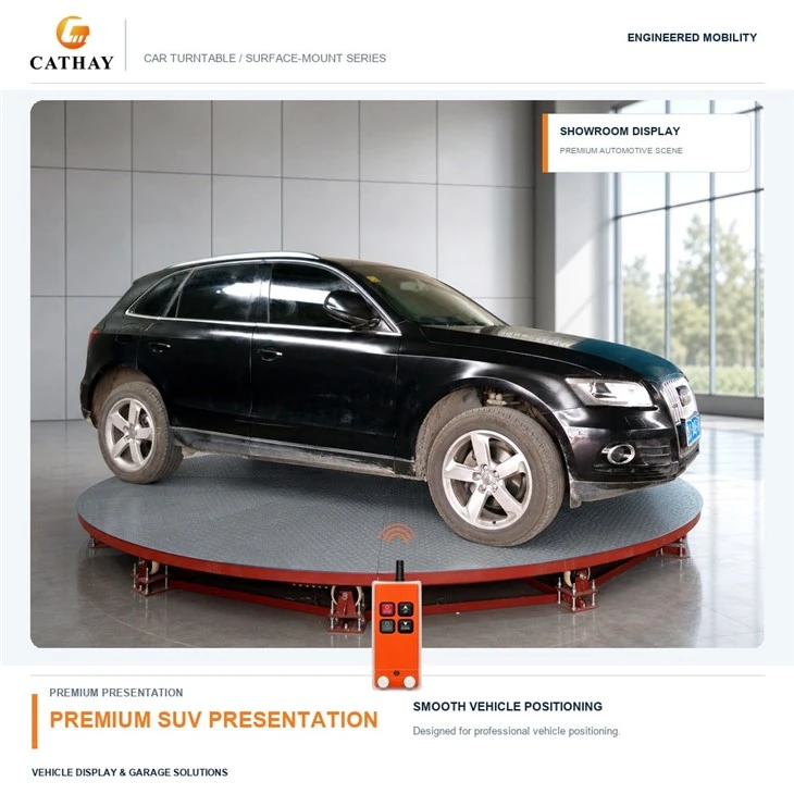 360 Degree Electric Car Turntable, Parking Garage Rotating Platform