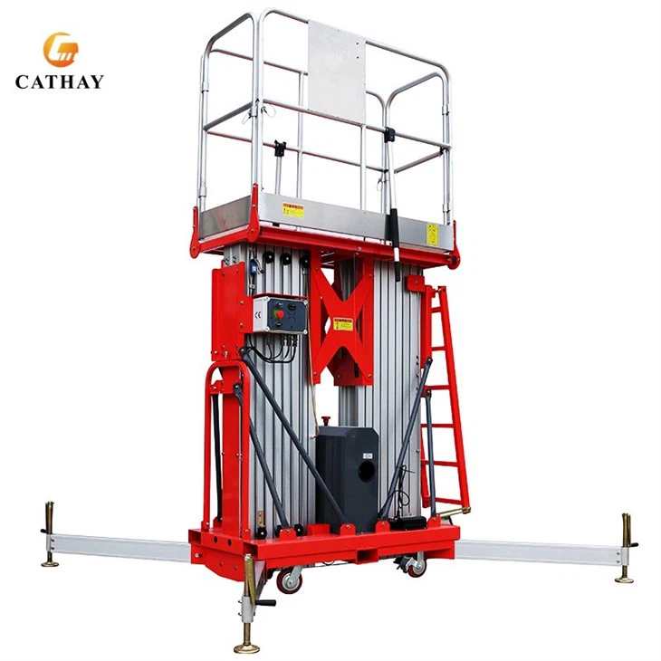 High End Double Mast Aluminum Work Platform