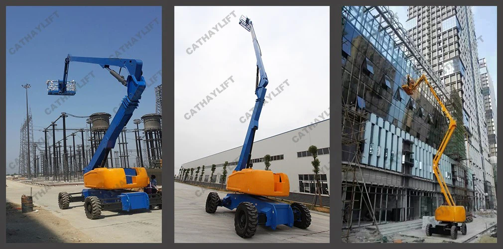 diesel articulated boom lift-real order 2