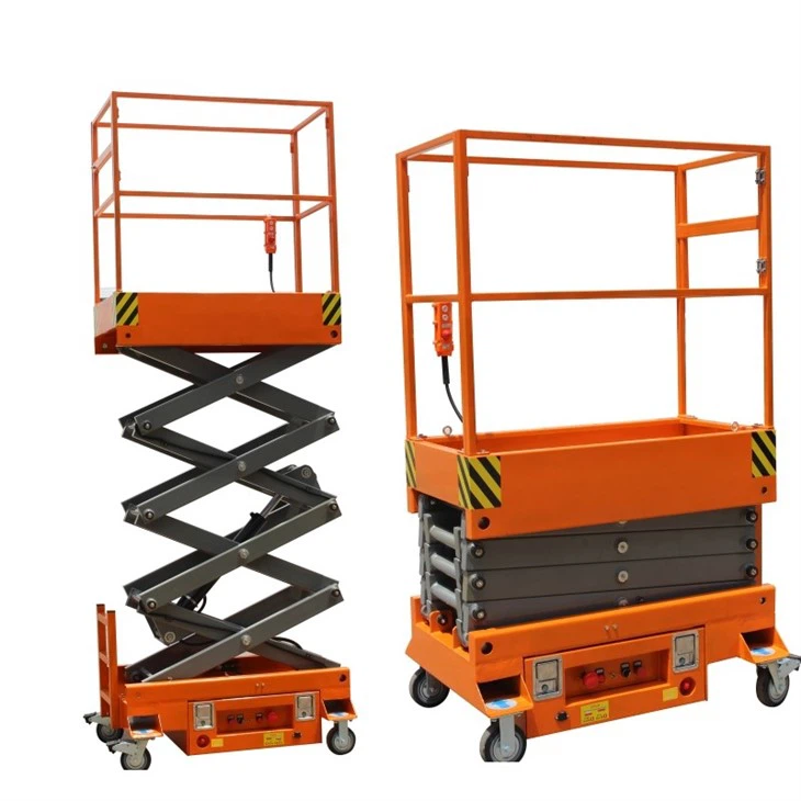 New Mini Semi-automatic Mobile Scissor Lift price