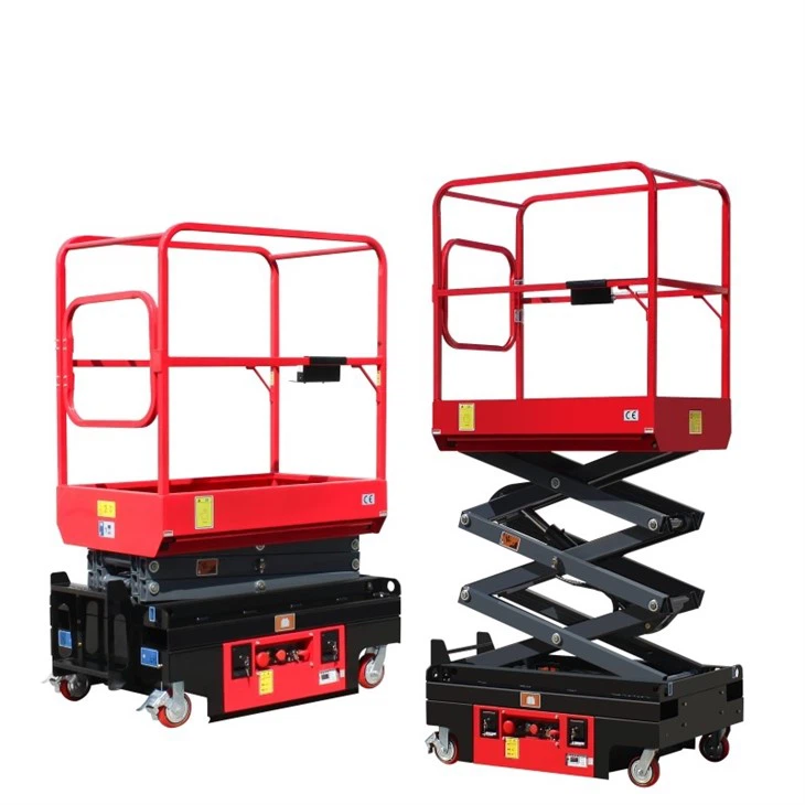 New Mini Semi-automatic Mobile Scissor Lift suppliers