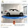 New Electric Driven 3000kg EV Car Turntable For Villa Garage 360° Rotating Pa...