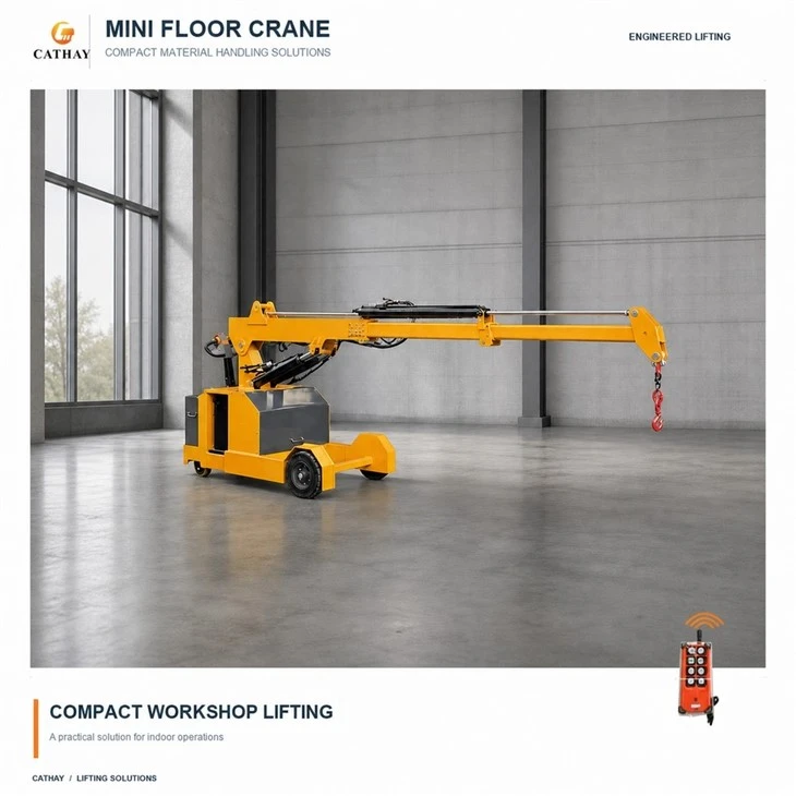 Telescopic Boom Electric Floor Crane price
