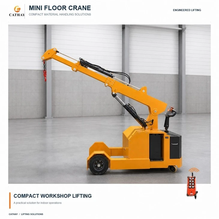 Telescopic Boom Electric Floor Crane high quality