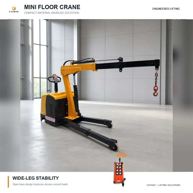 Telescopic Boom Electric Floor Crane suppliers