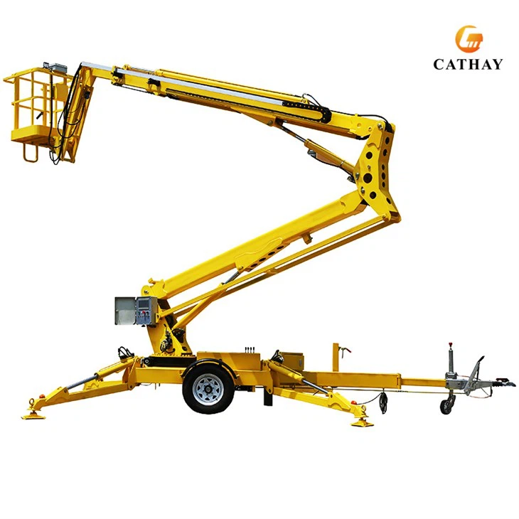 Towable Trailer Boom Lift Cherry Picker