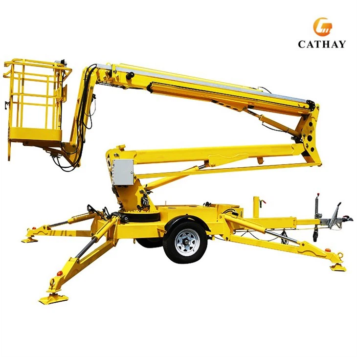 Towable Trailer Boom Lift Cherry Picker factory