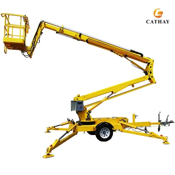 Towable Trailer Boom Lift Cherry Picker high quality